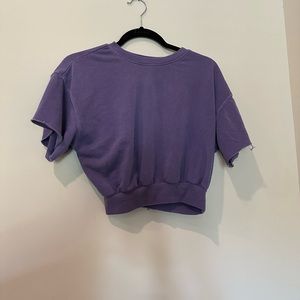 Forever 21 Purple cropped shirt